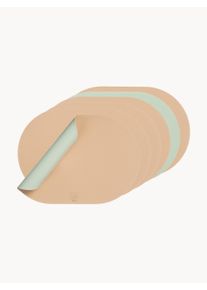 BJÖRN Obojstranné oválne prestierania, 6 ks Ružová, Zelená Š 30 x D 45 cm