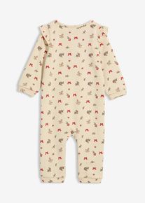 Sparkebukse i 100% økologisk bomull, beige, størrelse 92/98, bonprix