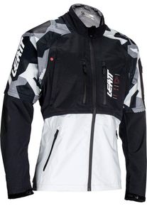Leatt 4.5 HydraDri Forge, textile jacket waterproof , color: Black/Light Grey/Grey , size: L