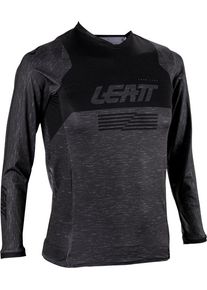 Leatt 4.5 Junior V26, jersey juvenil , color: Negro/Gris Oscuro , tamaño: M