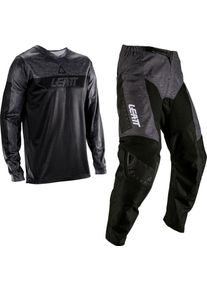Leatt 3.5 Ride Kit V26, ensemble jersey/pantalon textile , couleur: Noir/Gris Foncé , taille: S