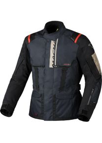Macna Rancher 2.0, textile jacket waterproof , color: Dark Blue/Black/Red , size: S