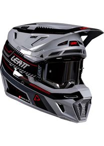 Leatt 8.5 V26, motocross helmet , color: Grey/Black/Red , size: XS