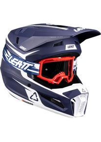 Leatt 3.5 V26, motocross helmet , color: Matt Dark Blue/White/Red , size: L
