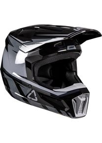Leatt 2.5 V26, motocross helmet , color: Black/Grey , size: XS