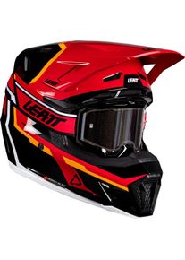 Leatt 7.5 V26, motocross helmet , color: Black/Red/Orange , size: XL