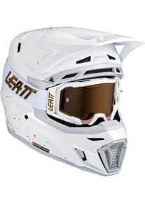 Leatt 8.5 V25, motocross helmet , color: White/Grey , size: S