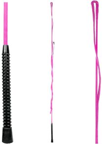 Waldhausen Longierpeitsche, einteilig, ohne Wirbel, pink, 200cm