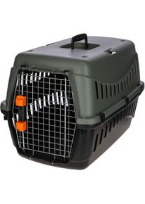 KERBL Pet Eco Transportbox, Schnappverschluss, 60x40x38,5cm