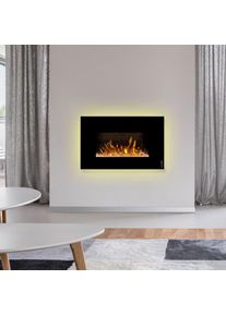 Wodtke feel the flame iVision Foyer &eacute;lectrique avec lit de braises en cristaux de verre, 025 310,
