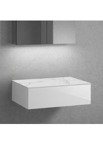 neoro n50 Meuble bas l: 80 cm, avec 1 tiroir, BN0412WH+BN0402C1,