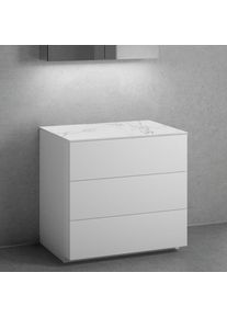 neoro n50 Meuble bas l: 80 cm avec 3 tiroirs, BN0452WM+BN0402C1,