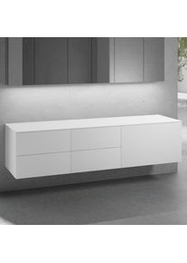 neoro n50 Meuble bas l: 200 cm avec 5 tiroirs, BN0432WM+2#BN0421WM+BN0406WM,