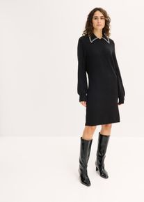 bonprix Strickkleid, schwarz