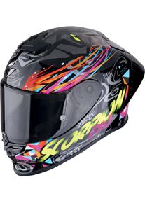 Scorpion EXO-R1 Evo II Air Savage, full face helmet , color: Black/Blue/Pink/Yellow , size: XL
