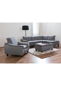 Max Winzer Hocker »Alessio« in grau, Größe B/H/T: 90 cm x 43 cm x 60 cm