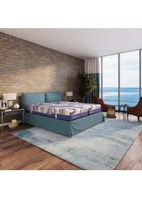 Hn8 Schlafsysteme Taschenfederkernmatratze »Ocean Clean TFK« 21 cm hoch 1-tlg. in blau, Größe B/L: 80 cm x 200 cm