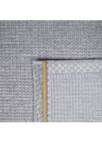 Paco Home Teppich »Quebec 135« rund 4 mm Höhe Flachgewebe, meliert, In- und Outdoor geeignet, Wohnzimmer in beige