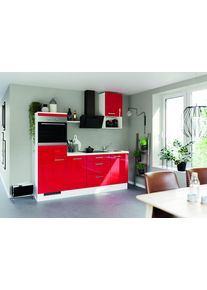 Impuls Küchen Schuhschrank »"Turin" in rot, Größe B/H/T: 60 cm x 190,7 cm x 57,9 cm