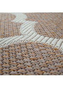 Paco Home Teppich »Varadero 463« rechteckig 4 mm Höhe 3D-Design, Kurzflor, Wohnzimmer in beige