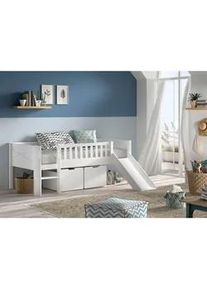 Vipack Spielbett , Weiß , Holz , Kiefer , teilmassiv , Höhe ca. 20 cm , seitenverkehrt montierbar , 90x200 cm , Babymöbel & Kindermöbel, Kinderzimmer & Jugendzimmer, Kinderbetten, Spielbetten