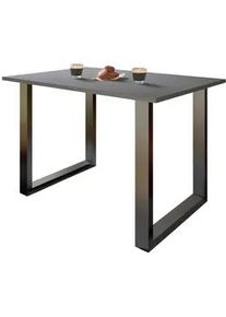 Vcm Mid.you Schreibtisch , Anthrazit, Schwarz , Holzwerkstoff , rechteckig , Kufe , 80x76x110 cm , Büromöbel, Schreibtische, Schreibtische