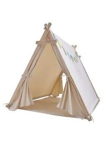 Ambia Garden Spielzelt , Creme , Holz, Textil , Kiefer , 100x105x120 cm , CE, EN 71 , Spielzeug, Kinderzelte