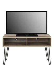 Mid.you Lowboard , Eichefarben , Metall, Holzwerkstoff , Holzoptik , 107x63x50 cm , stehend , Kleinmöbel