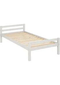 Mid.you Bett , Weiß , Holz , Kiefer , 90x200 cm , Lattenrost , Schlafzimmer, Komplette Schlafzimmer und Serien, Schlafzimmerserien