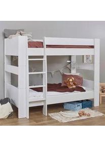 Mid.you Etagenbett , Weiß , Holzwerkstoff , massiv , Höhe ca. 9 cm , 90x200 cm , Babymöbel & Kindermöbel, Kinderzimmer & Jugendzimmer, Stockbetten