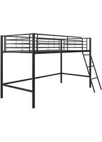 Mid.you Hochbett , Schwarz , Metall , 207x129x130 cm , Lattenrost , Babymöbel & Kindermöbel, Kinderzimmer & Jugendzimmer, Kinderbetten, Hochbetten