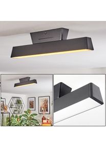 hofstein Tarin Plafonnier LED Noir, 1 lumière, Changeur de couleurs