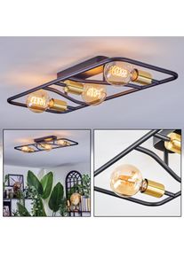 hofstein Moral Plafonnier Laiton, Noir, 3 lumières