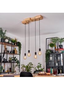 hofstein Donel Suspension, Suspension Écru, Noir, 4 lumières