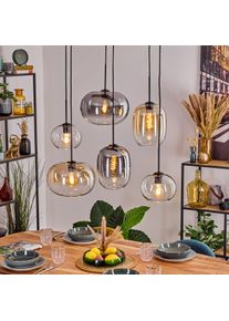 hofstein Apedo Suspension, Suspension Ambre, Clair, Fumé, 6 lumières