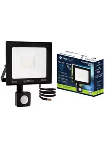Halogenová LED lampa s pohybovým senzorem IP66 30W, studená bíla