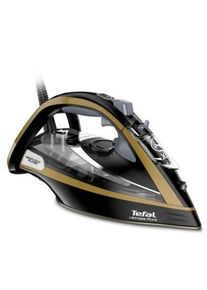 Tefal FV9865E0 Ultimate Pure naparovacia žehlička, 3000 W, automatické vypnutie, kropenie, rýchle nahriatie, čierna / zlatá