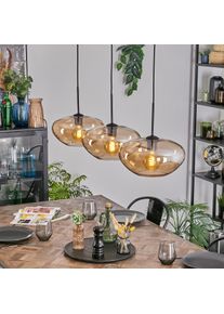 hofstein Mertola Hanglamp, Hanglamp Zwart, 3-lichts