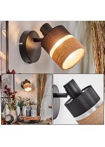 hofstein Fallhagen Wandlamp, Muurspot Zwart, 1-licht