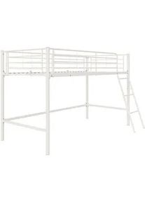 Mid.you Hochbett , Weiß , Metall , 207x129x130 cm , Lattenrost , Babymöbel & Kindermöbel, Kinderzimmer & Jugendzimmer, Kinderbetten, Hochbetten