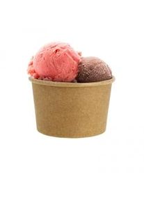 PuntoQPack 50 Uds. 50 Uds. Tarrinas de helado cartón kraft (120ml) Ref HEL013 Ref.HEL013