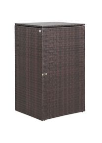 Casaria Prullenbak Bruin Kunststof 115x65x80cm