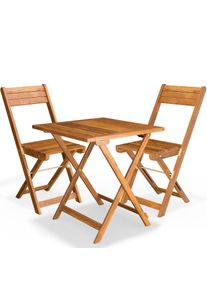Casaria Tuinset 3-delig Acaciahout Inklapbaar