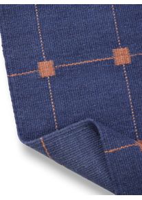 benuta Pure Løper av ullteppe Grady Blå 70x200 cm Geometrisk,Strips