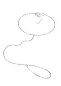 Elli - braccialetto con anello semplice con cristalli in argento sterling 925 Bracciali e Braccialetti 1 pieces female