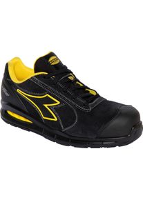 Diadora Utility Run Net AB MSTR Low S3S, Sikkerhedssko unisex , farve: sort/gul , størrelse: 42 EU