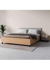 VOX , Bett »SIMPLE, sehr strapazierfähig, hydraulischer Bettkasten oder Schublade« Breiten: 90/120/140/160 und 180cm, extrem hohe Belastbarkeit,...