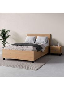 VOX , Bett »SIMPLE, sehr strapazierfähig, hydraulischer Bettkasten oder Schublade« Breiten: 90/120/140/160 und 180cm, extrem hohe Belastbarkeit,...