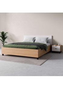 VOX , Bett »SIMPLE, sehr strapazierfähig, hydraulischer Bettkasten oder Schublade« Breiten: 90/120/140/160 und 180cm, extrem hohe Belastbarkeit,...