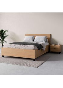 VOX , Bett »SIMPLE, sehr strapazierfähig, hydraulischer Bettkasten oder Schublade« Breiten: 90/120/140/160 und 180cm, extrem hohe Belastbarkeit,...